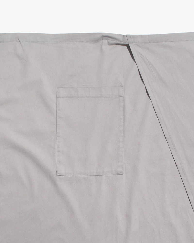 Bisque Whimsy Waist Wrap Apron - Light Grey - Image 2