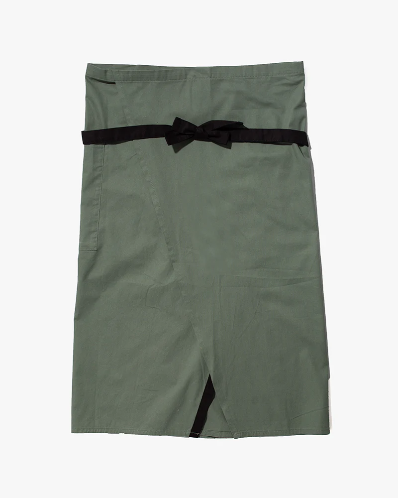 Bisque Whimsy Waist Wrap Apron - Sage - Image 5