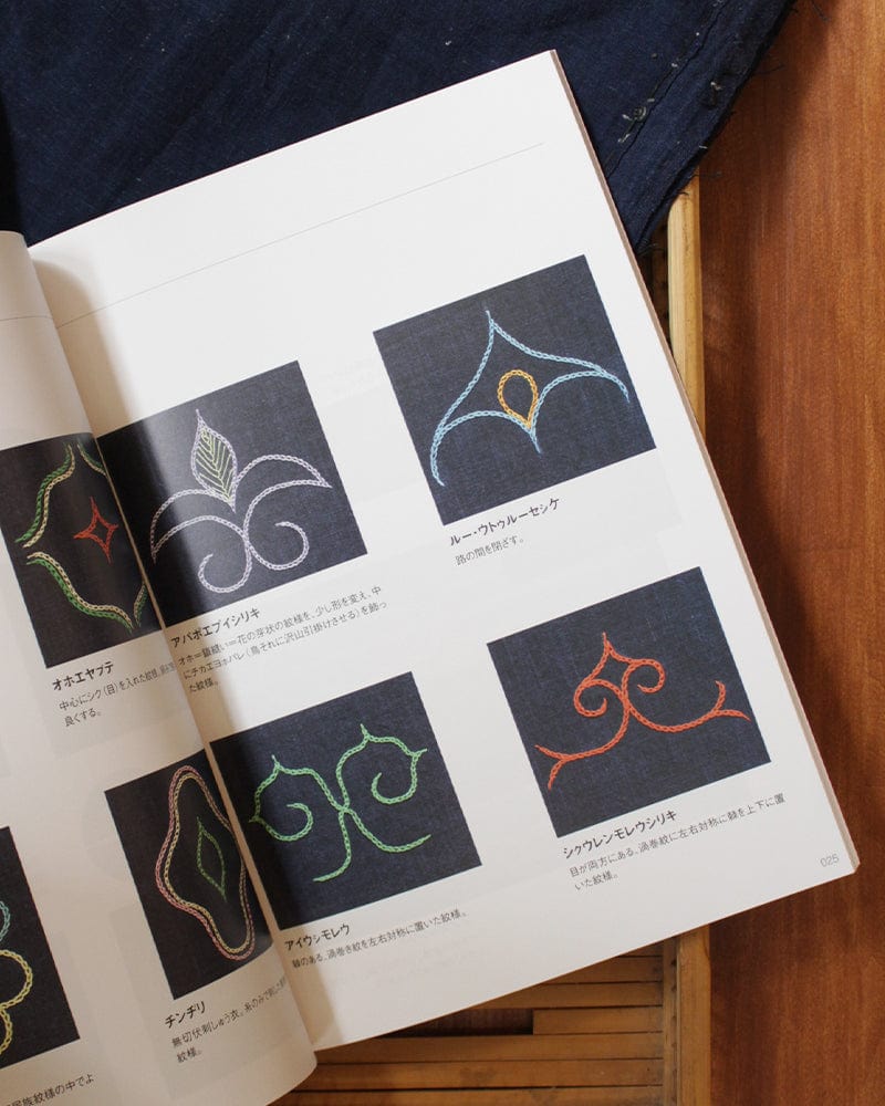 JPN: Collection of Ainu Patterns - How to Create Embroidery by Sanae Ogawa - Image 2