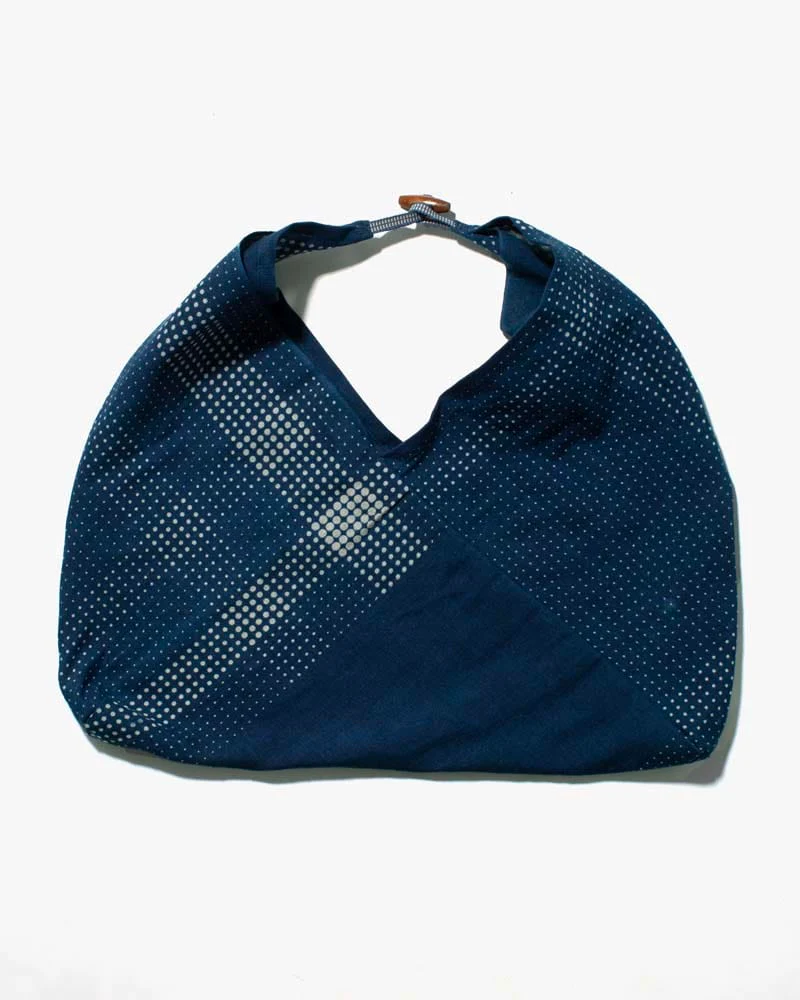 Aizawa Indigo Tsuno Bag, Dotted Plaid - Image 3