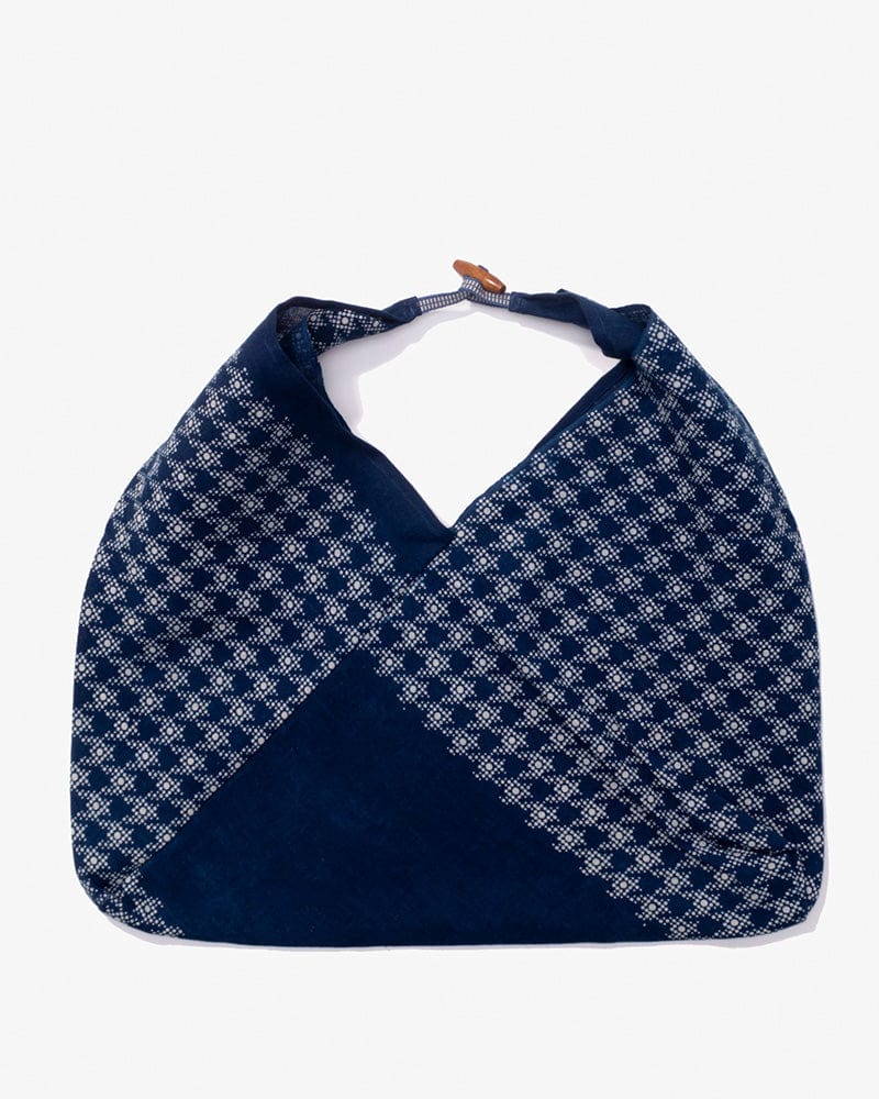 Aizawa Indigo Tsuno Bag, Houndstooth Dots - Image 3