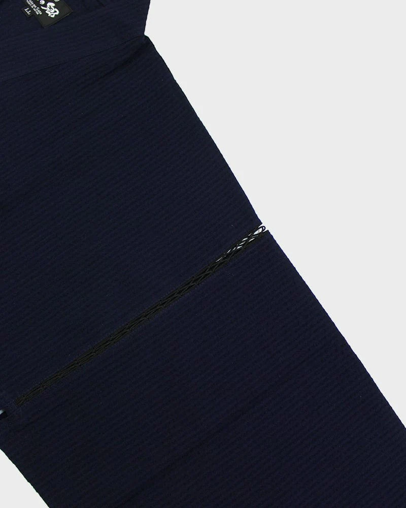 ToK Jinbei Set, Chijimi Weave, Dark Indigo - Image 7