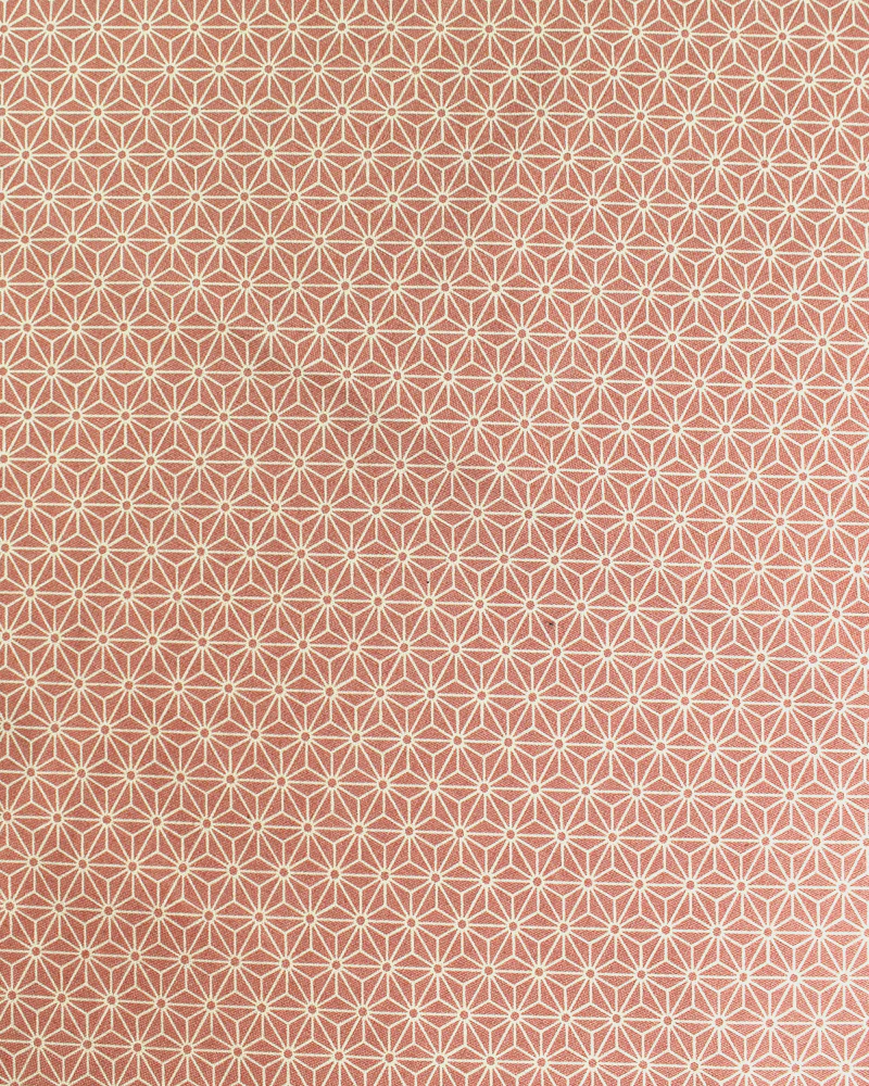 Kiriko Original Bandana, Classic, Coral Pink Asanoha - Image 4