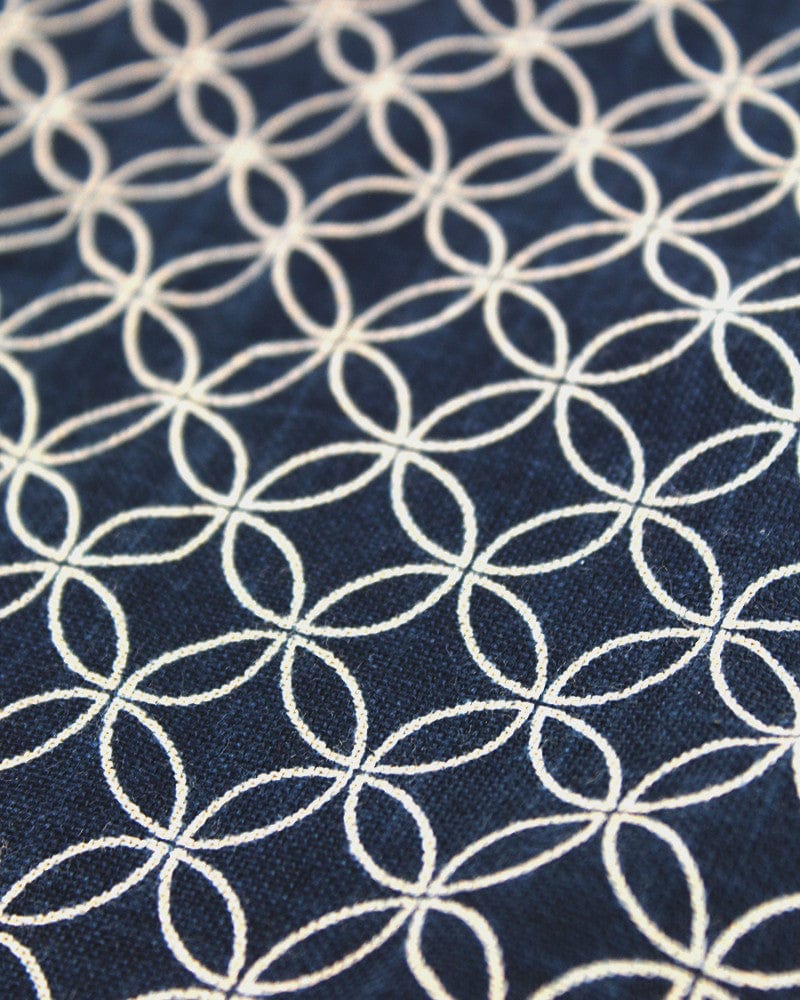 Kiriko Original Bandana, Classic, Indigo Shippou - Image 2