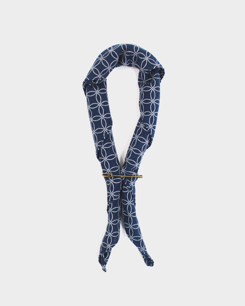 Kiriko Original Bandana, Classic, Indigo Shippou - Image 4
