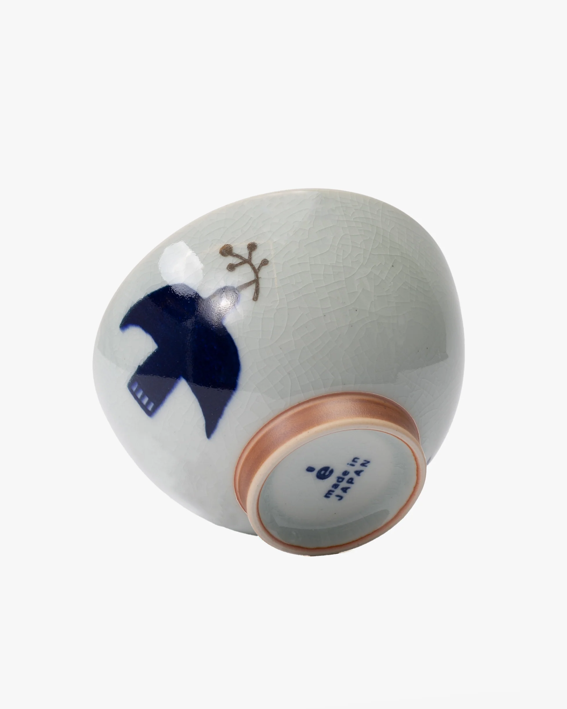 Chawan Bowl, Bisque, Kukka Lokki Bird - Image 2