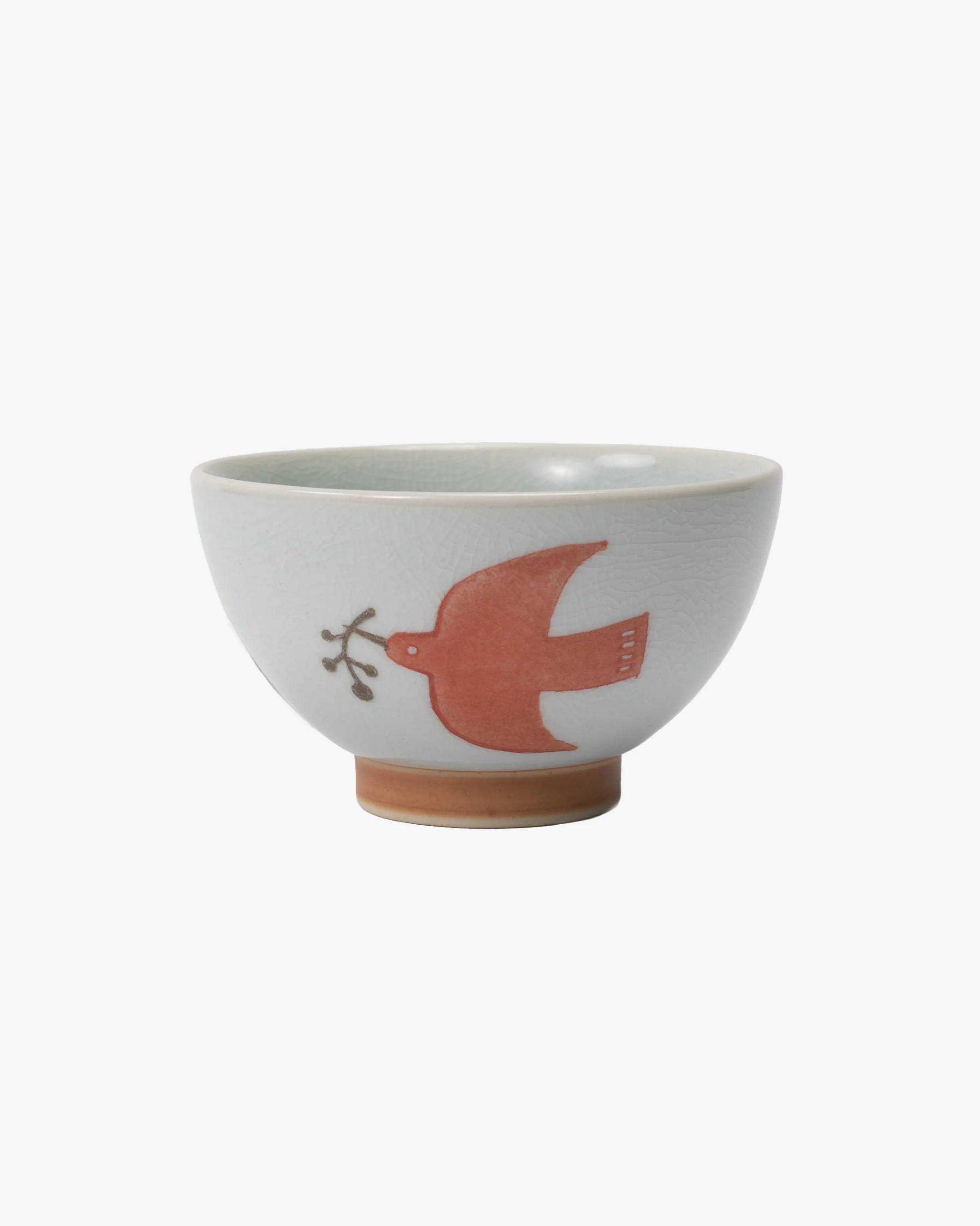 Chawan Bowl, Bisque, Kukka Lokki Bird - Image 3