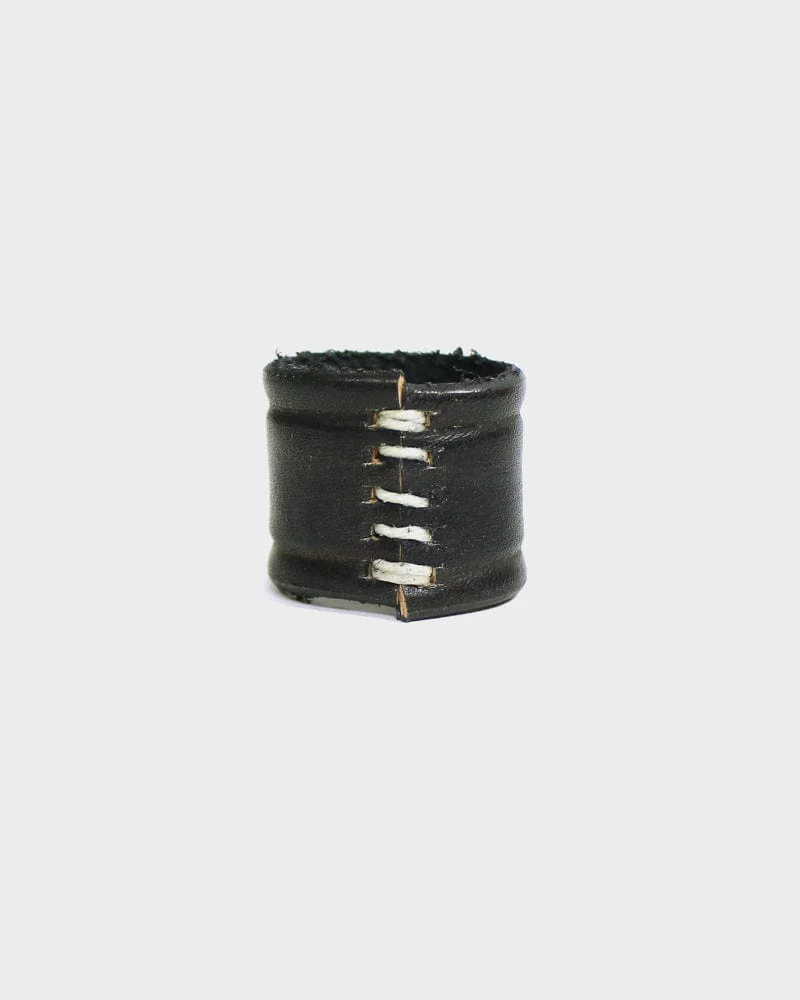 Kiriko Original Embossed Leather Cuff, Black - Image 2