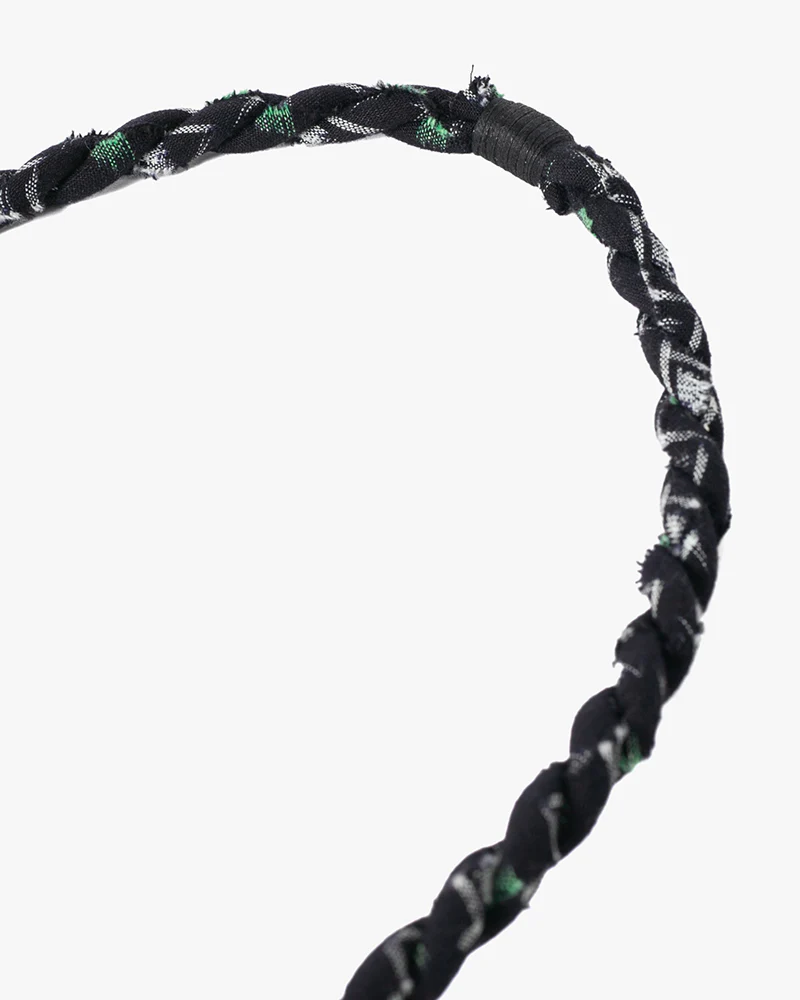 Boet x Kiriko Necklace, Dark Indigo with White and Green Kasuri - Image 5