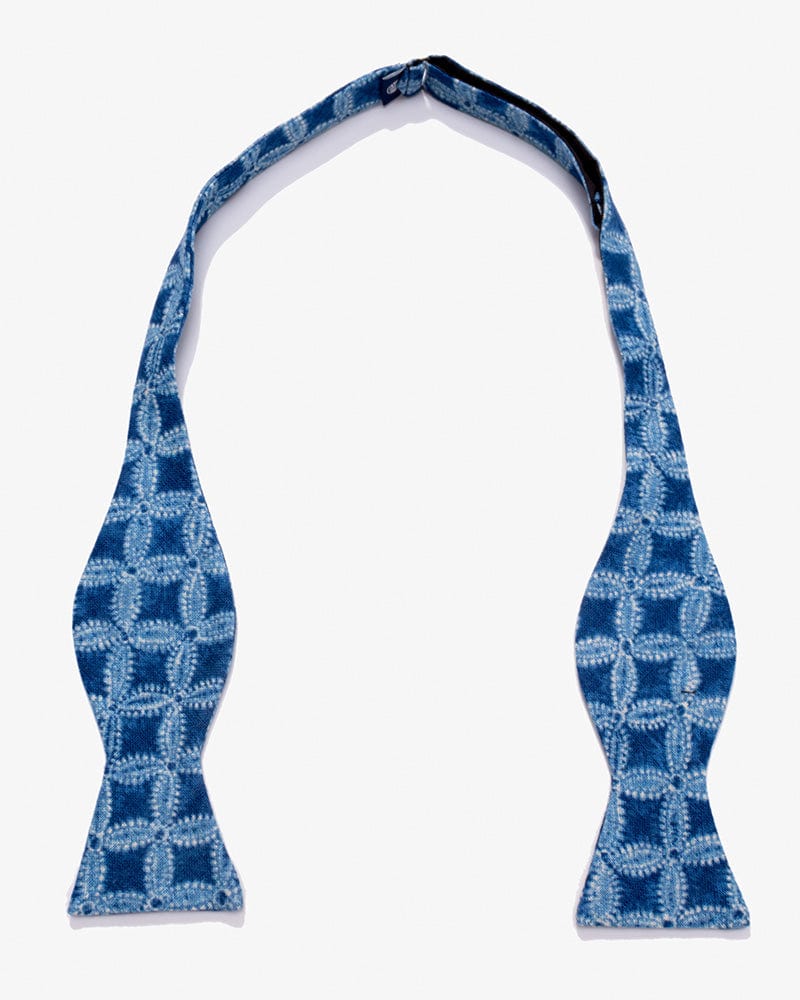 Kiriko Original Bow Tie, Light Blue Shippou - Image 4