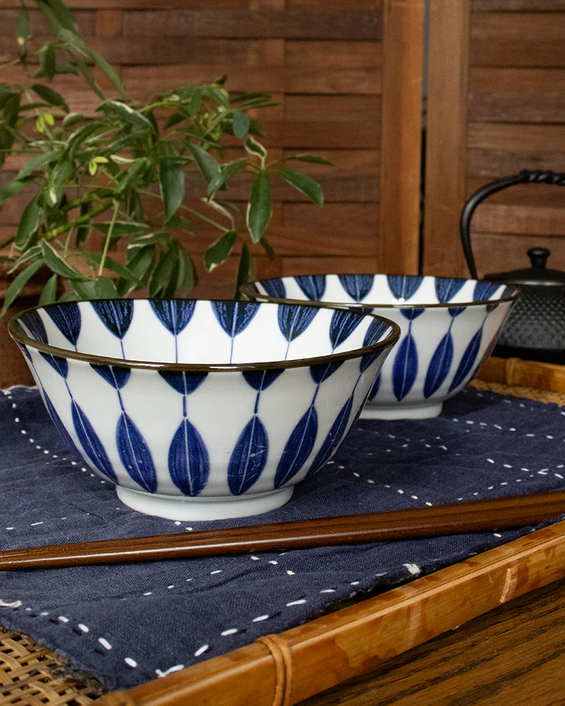 Bowl, Ichiyama, Set of 2 with Chopsticks, Sunflower - Image 3