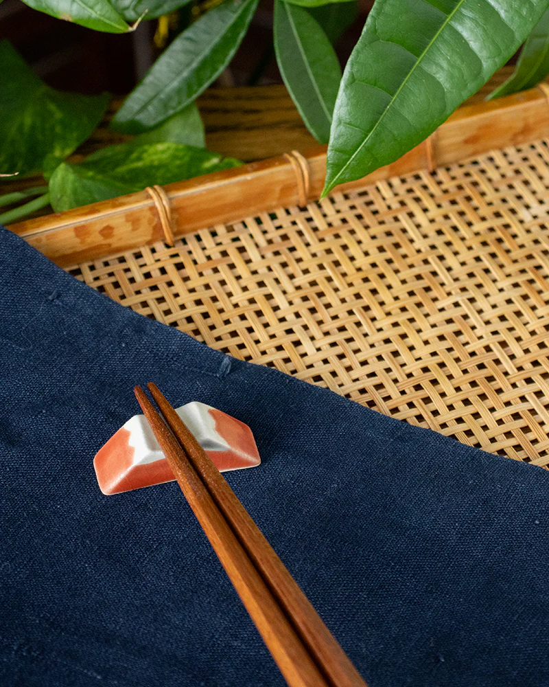 Chopstick Rest, Ichiyama, Mt Fuji, Red - Image 3