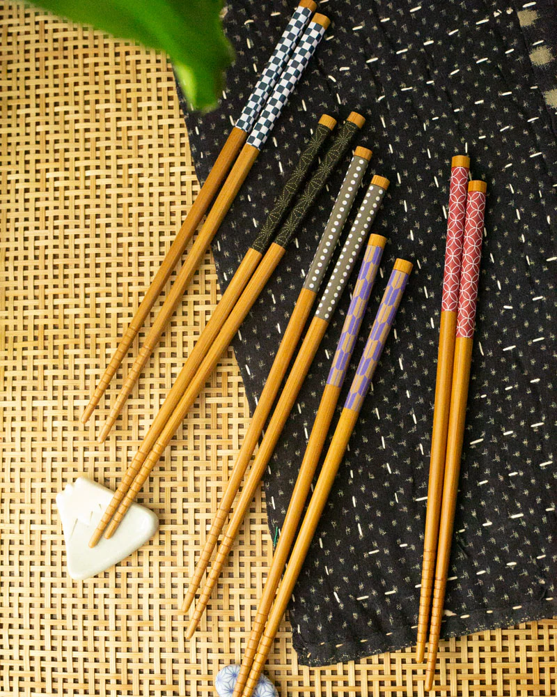 Chopsticks, Kawai, Susutake Wamon, Set of 5