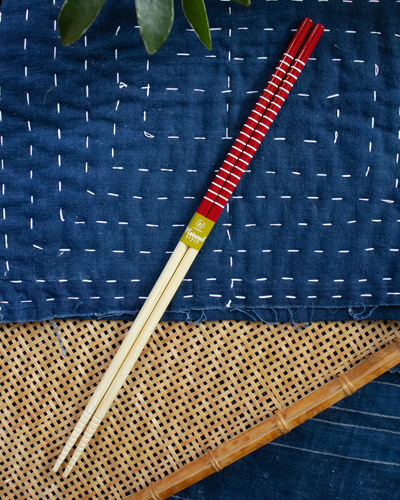 A La Carte Cooking Chopsticks, Kawai, Irodori Natural Style, Non Slip - Image 2