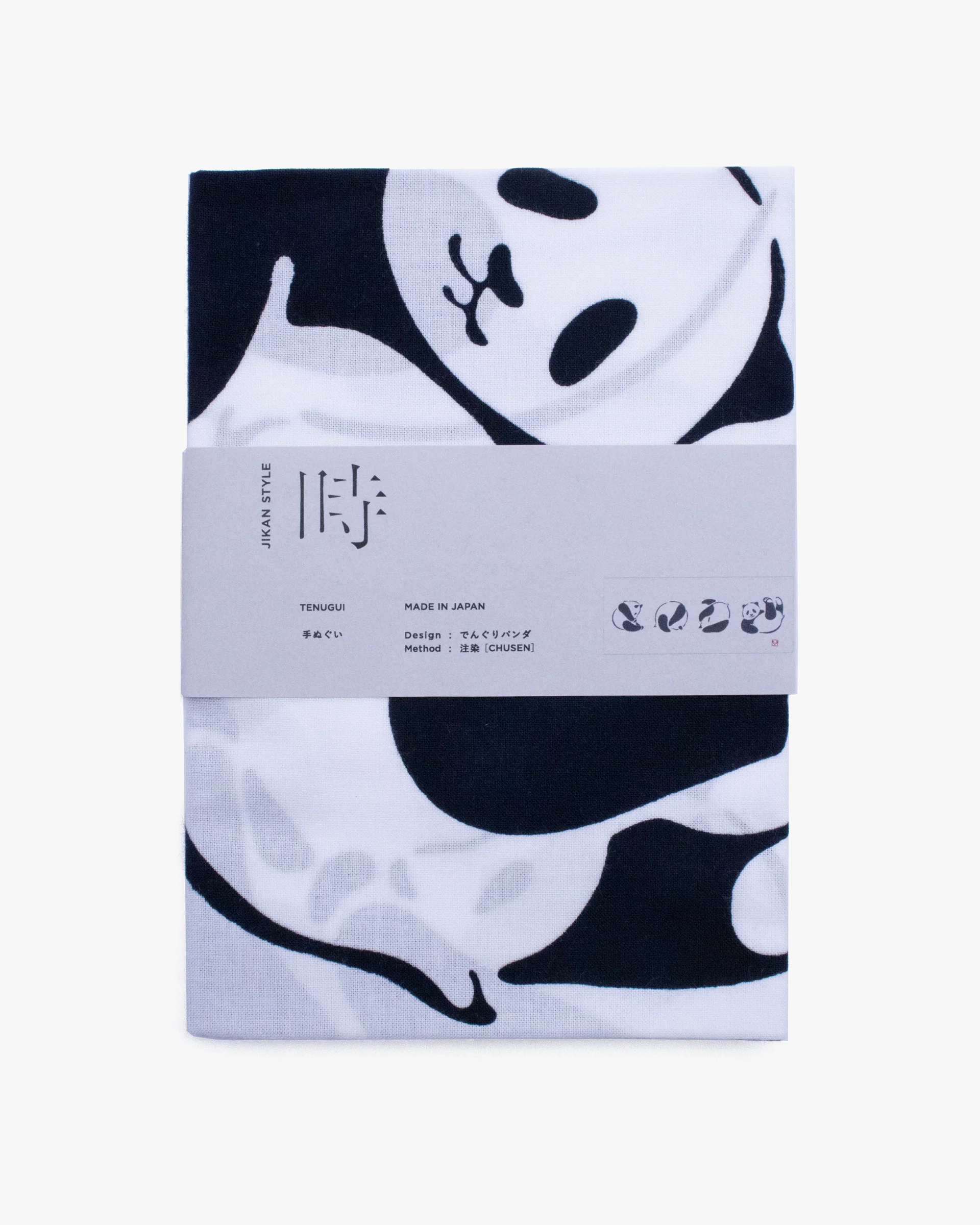 Tenugui, Chusen-Zome, Rolling Panda - Image 4