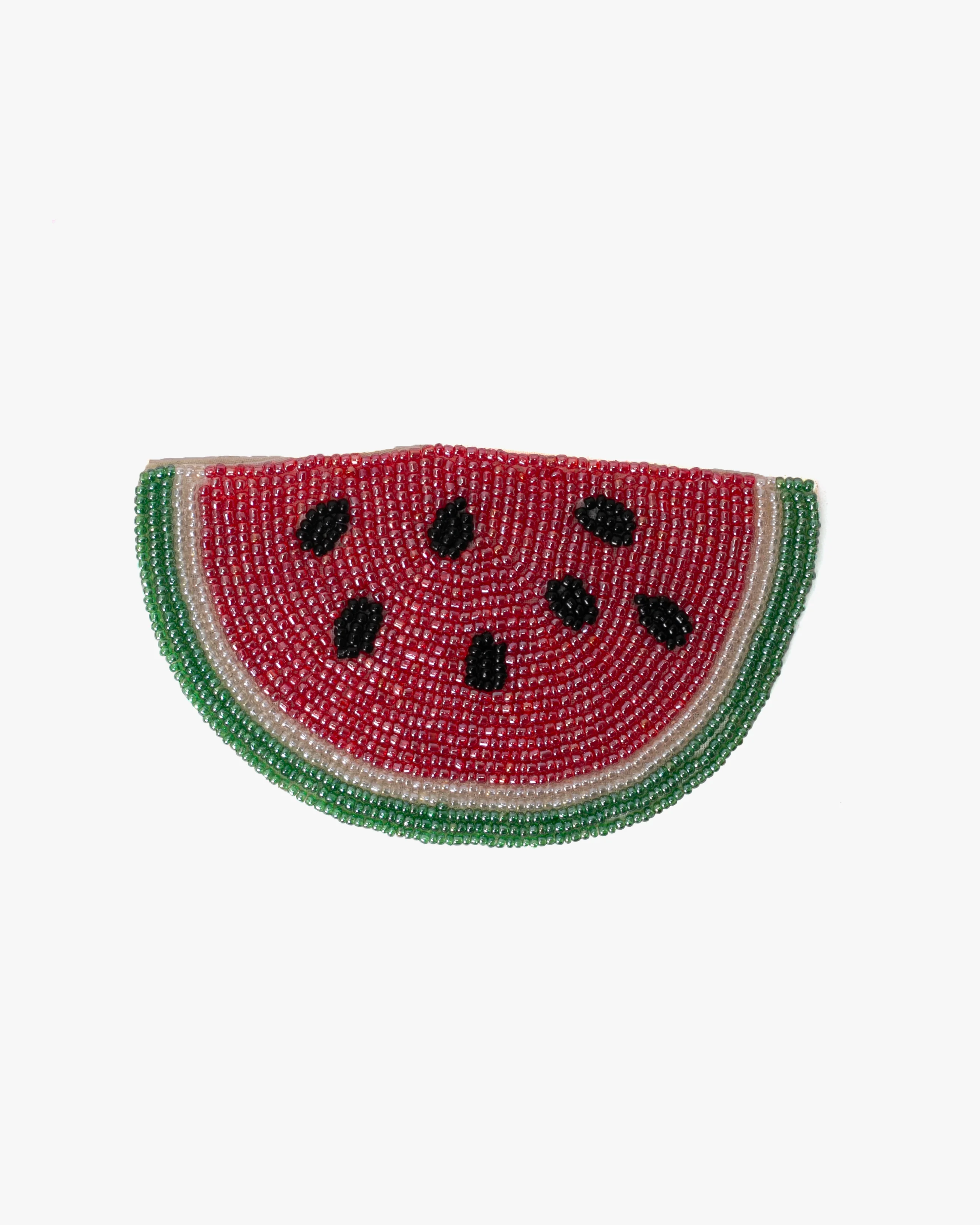 Coaster, Bisque, Beaded Watermelon - Image 3