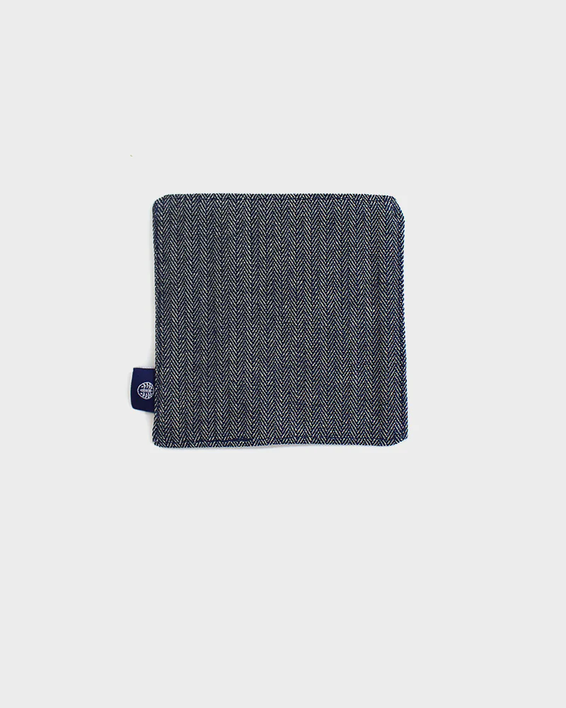 Kiriko Original Coaster, Indigo and Red Seigaiha - Image 3