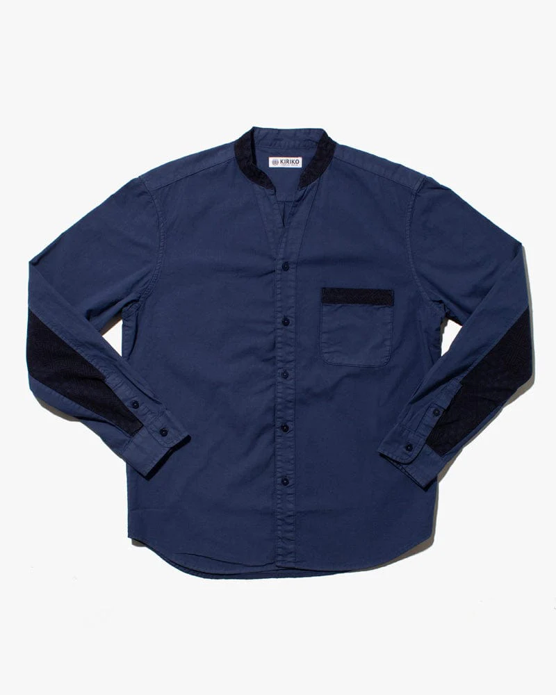 Kiriko Original Shirt, Long Sleeve Button-Up, Mandarin Collar, Hanada Small Multi - Image 6