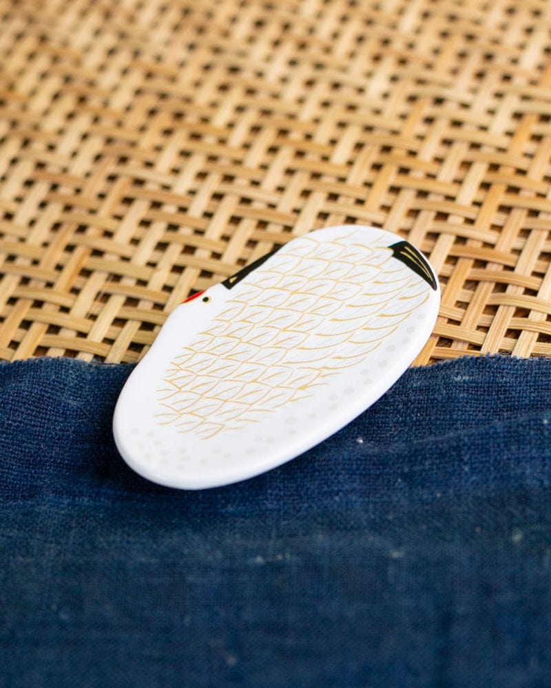 Kouraku Kiln Chopstick Rest, Tsuru - Image 2