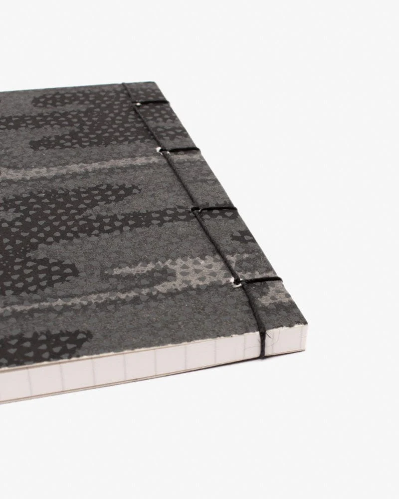 Shogado Watoji Notebook, Ginger Series, Clouds Black (L) - Image 2