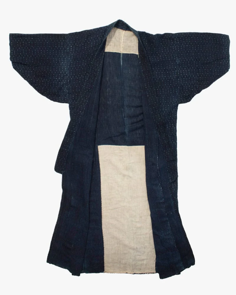 Vintage Noragi Jacket, Boro, Indigo Kasuri - Image 2
