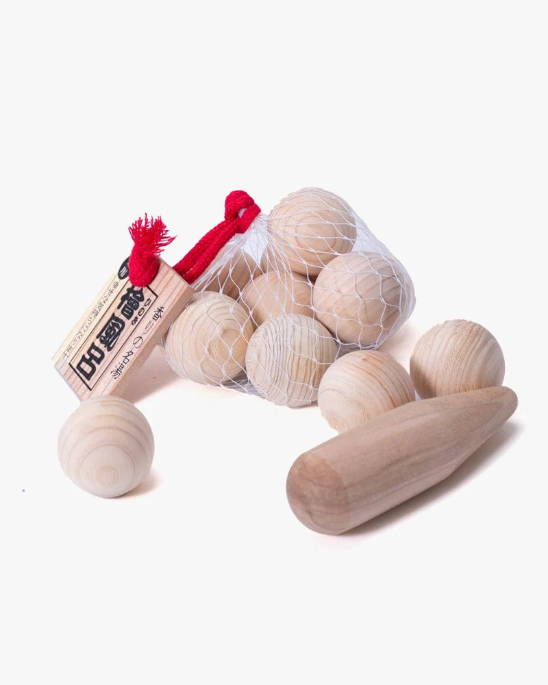Bath Ball Set, Yamaichi, Hinoki Wood