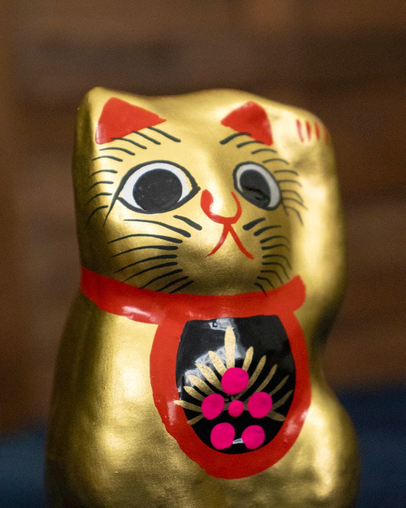 Takasaki Daruma, Maneki Neko, Gold, Extra Small - Image 3