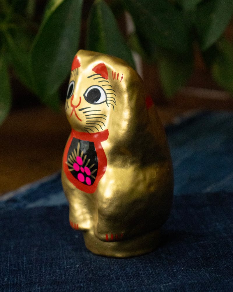 Takasaki Daruma, Maneki Neko, Gold, Extra Small - Image 4