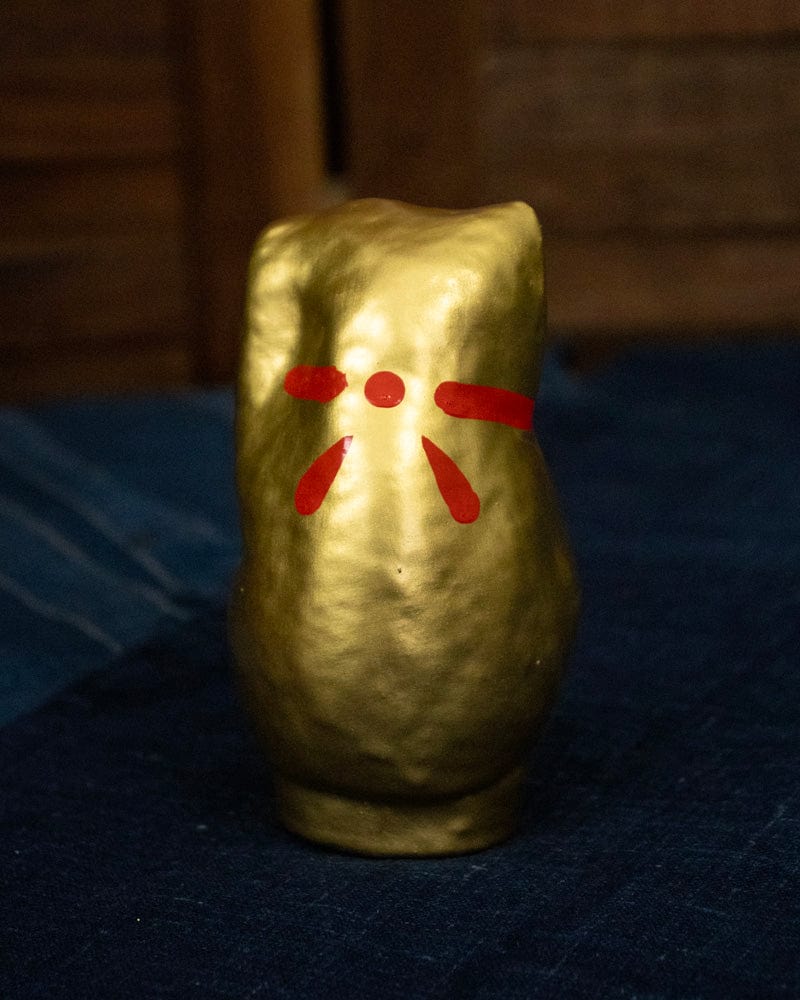 Takasaki Daruma, Maneki Neko, Gold, Extra Small - Image 5