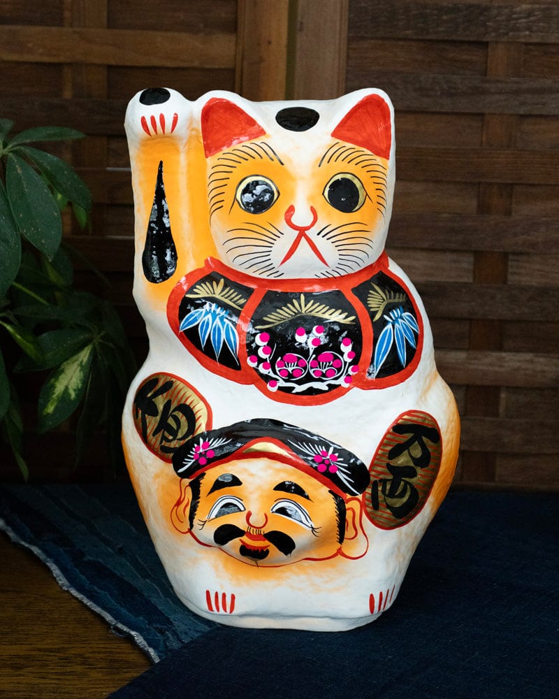 Takasaki Daruma, Maneki Neko, White, Large