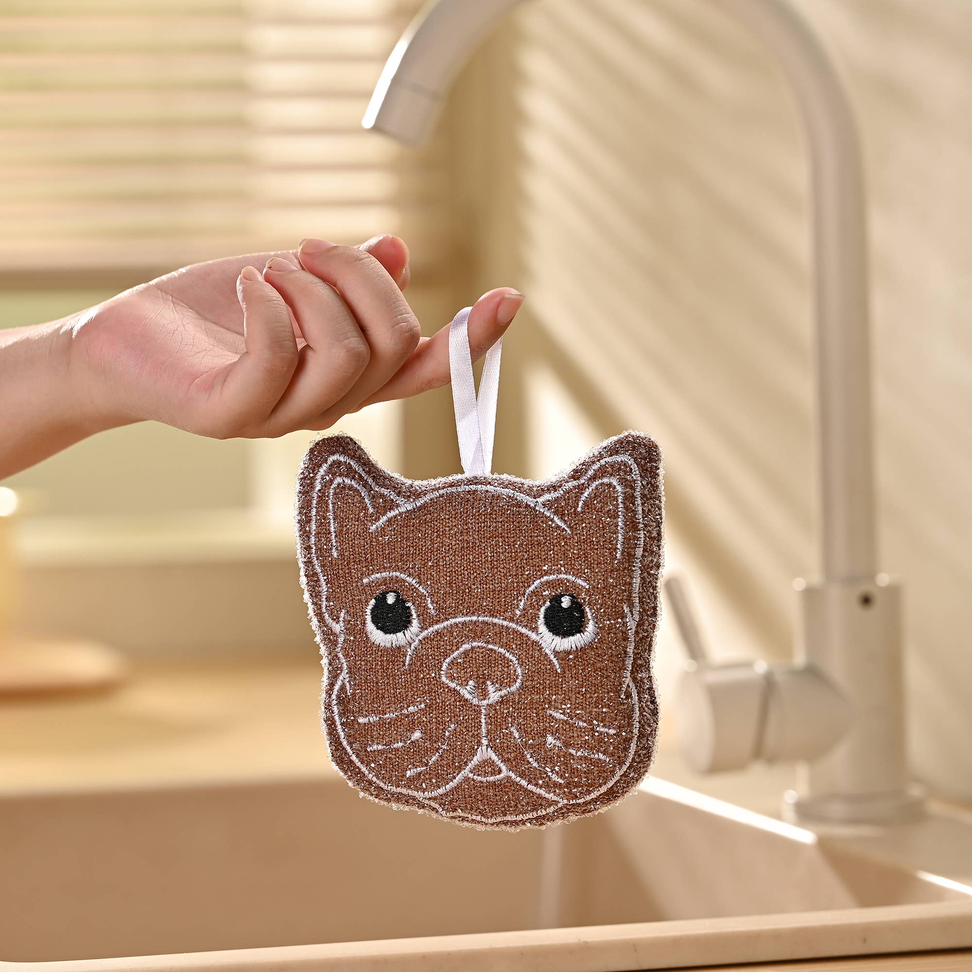 Fox Run Brands, Bulldog Kitchen Scrubber Set, Multicolor Pack of 3 - Image 6