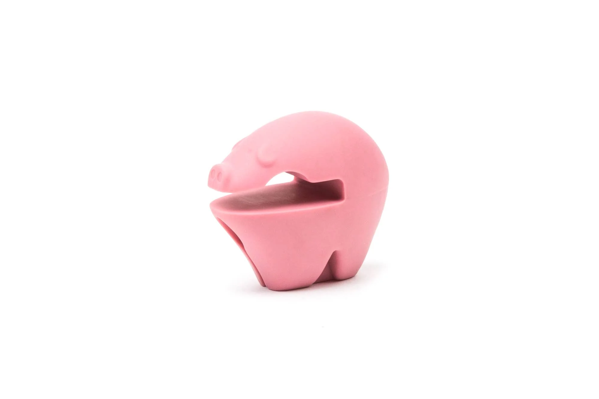 Fox Run Pink Pig Silicone Pot Clip Spoon Rest, 2.25" - Image 6