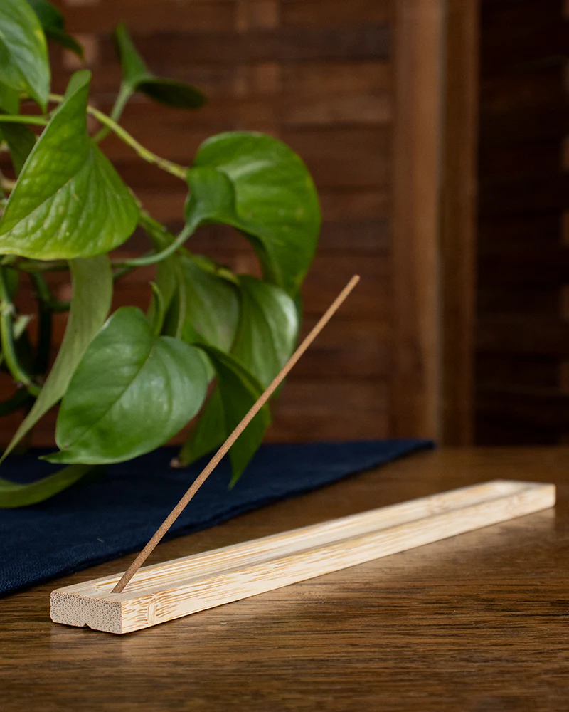 Handcrafted Bamboo Incense Holder - Image 2