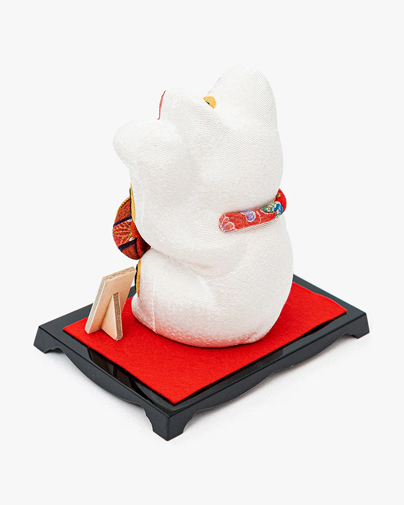 U Plus Inc, Handmade Chirimen-Zaiku, Beckoning Cat - Image 2