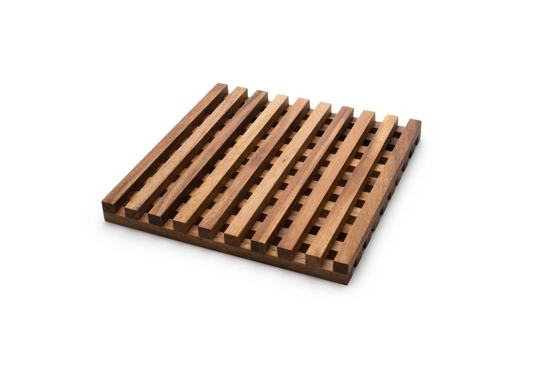 Ironwood Venetian Trivet, Acacia Wood, 10" x 10" - Image 5