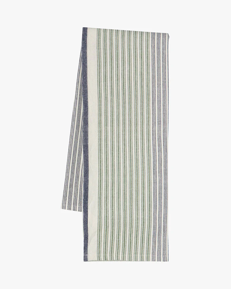 Danica Heirloom, Jade Green Array Stripe Dishtowel, Set of 2 - Image 4