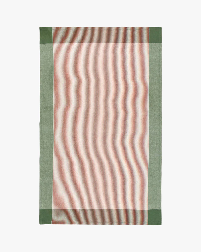 Danica Heirloom, Jade Green Array Stripe Dishtowel, Set of 2 - Image 5