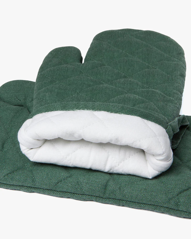 Danica Heirloom, Stonewash Oven Mitt, Jade Green - Image 2