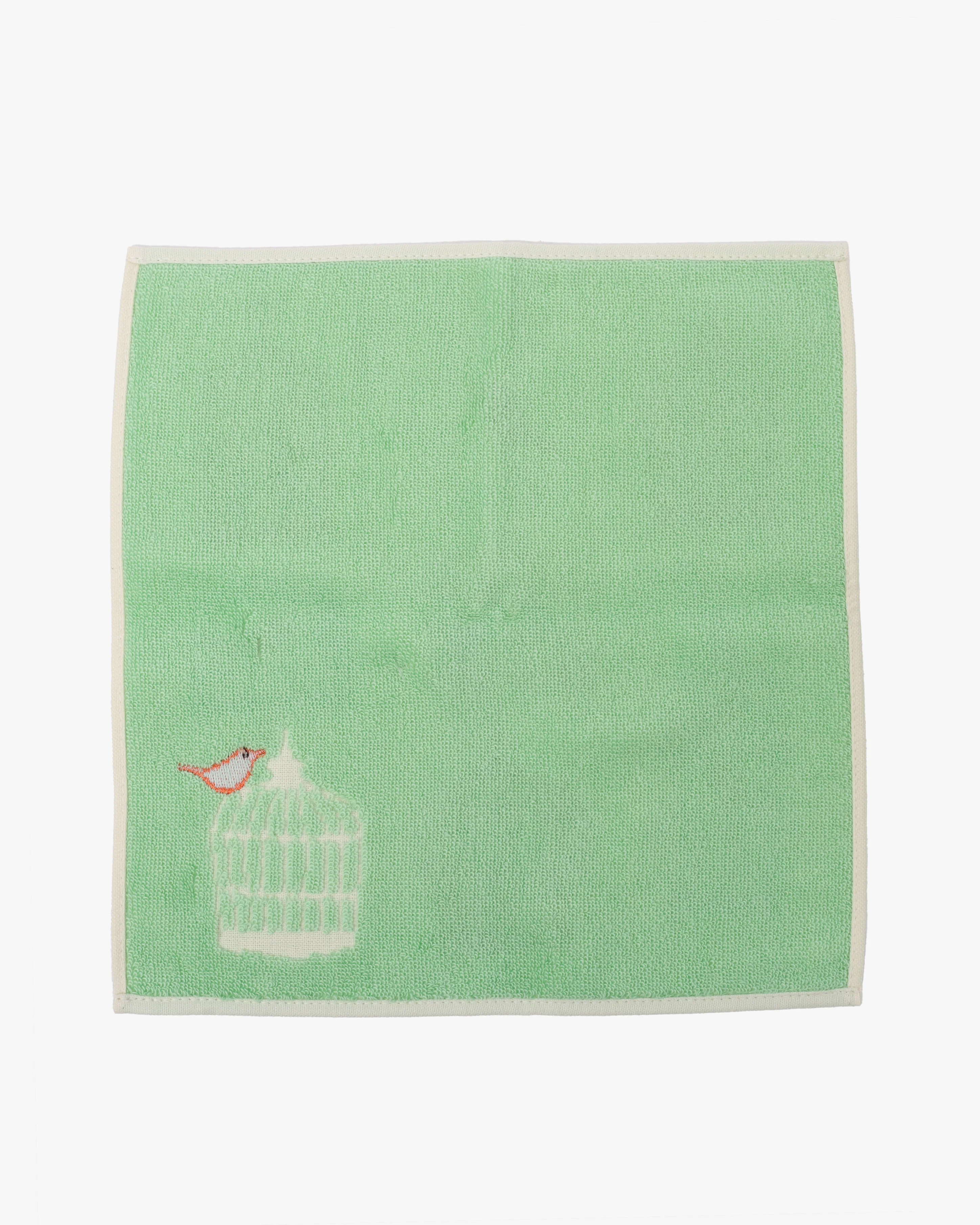 Japanese Handkerchief, Gauze Pile, Yoko Matsumoto, Birds in Cages - Image 4