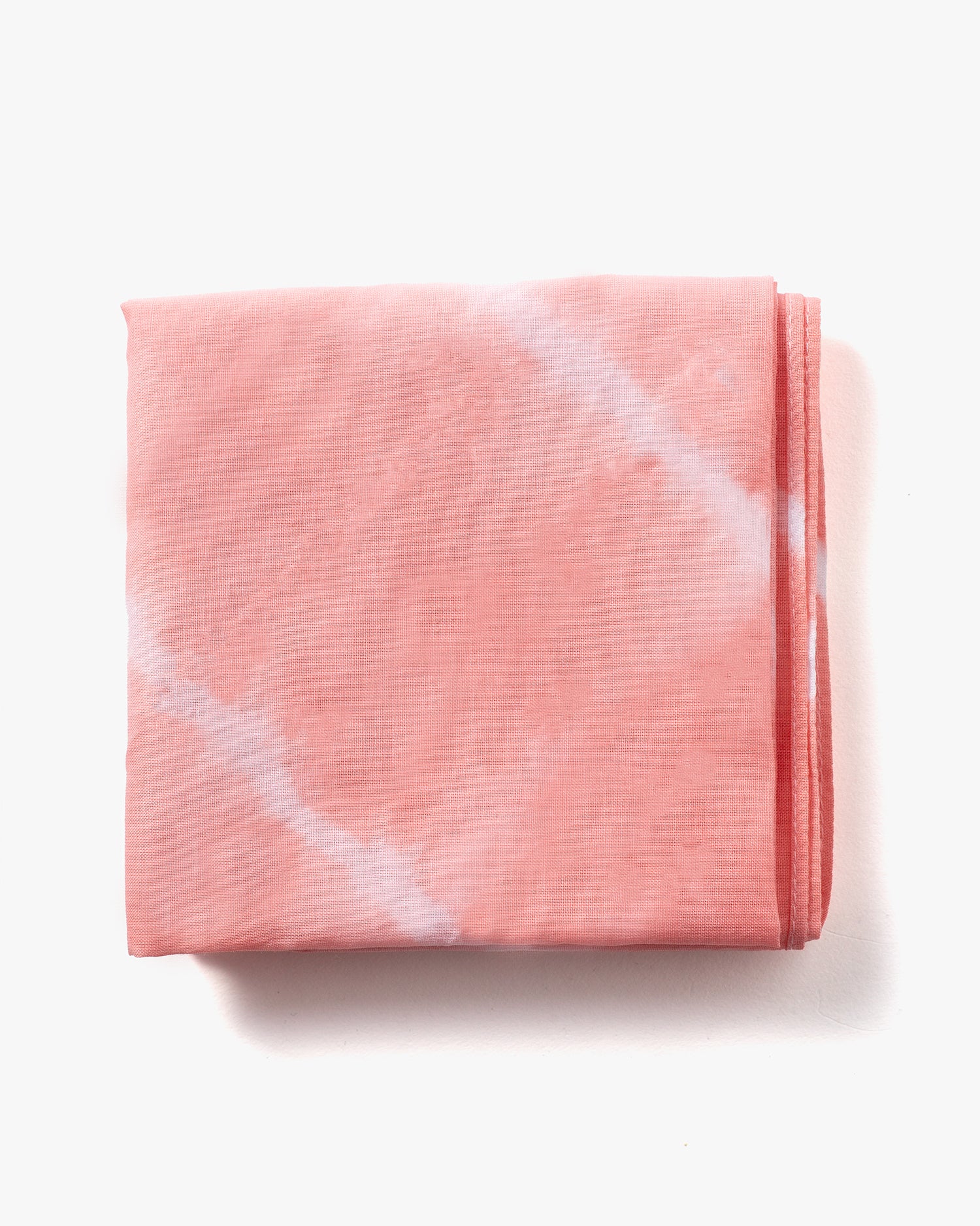 Japanese Handkerchief, Pink and White Tie Dye - Image 4