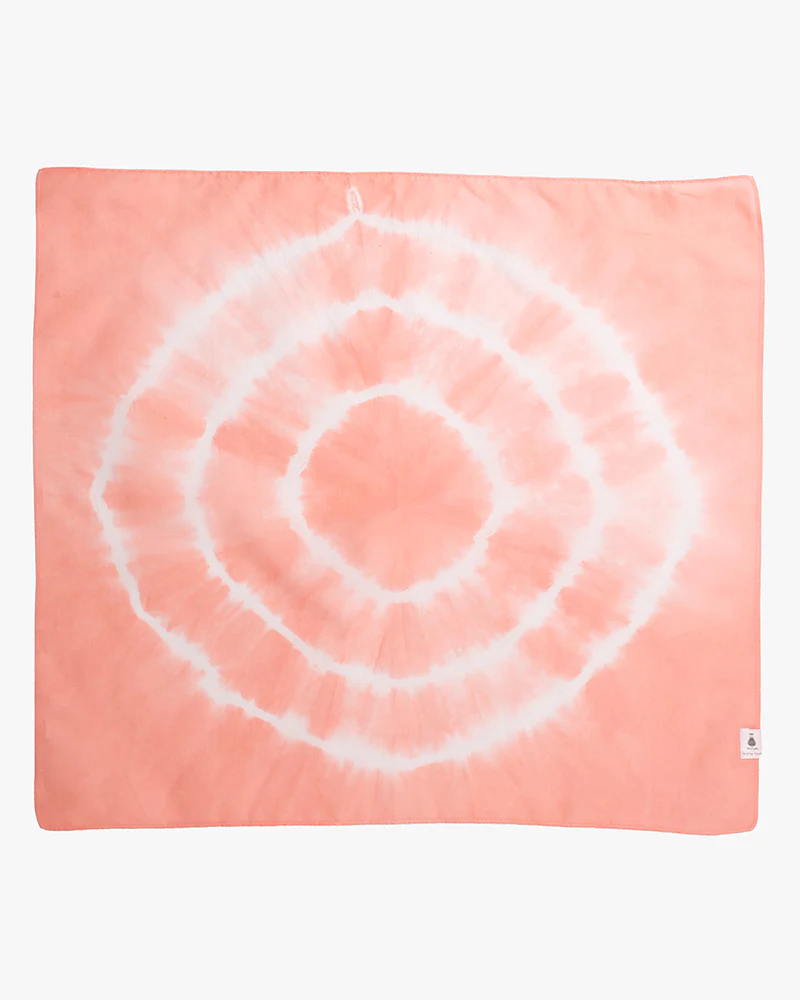 Japanese Handkerchief, Pink and White Tie Dye - Image 6