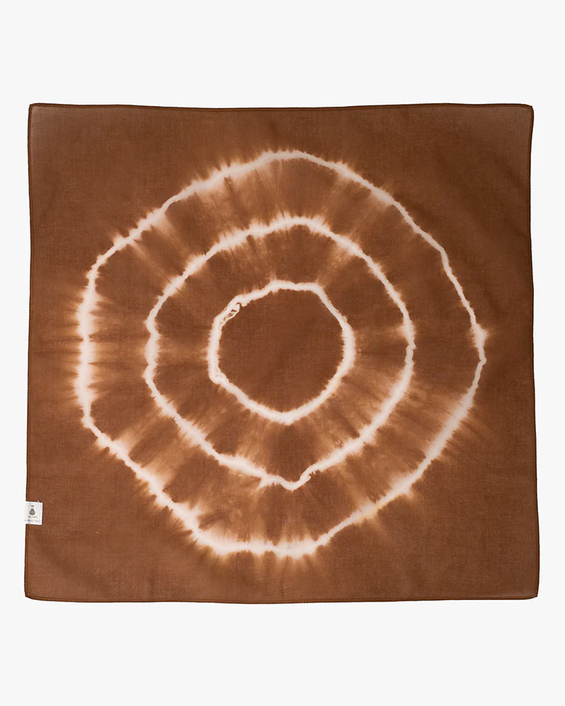 Japanese Handkerchief, Rust and White Tie Dye - Image 8