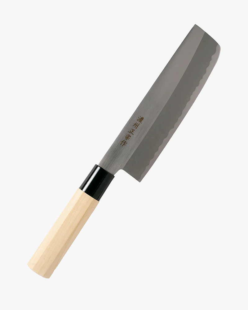 Japanese Knife, Satake Cutlery, Usuba Knife, Steel, Hagane, Natural Wood Handle 160mm - Image 3