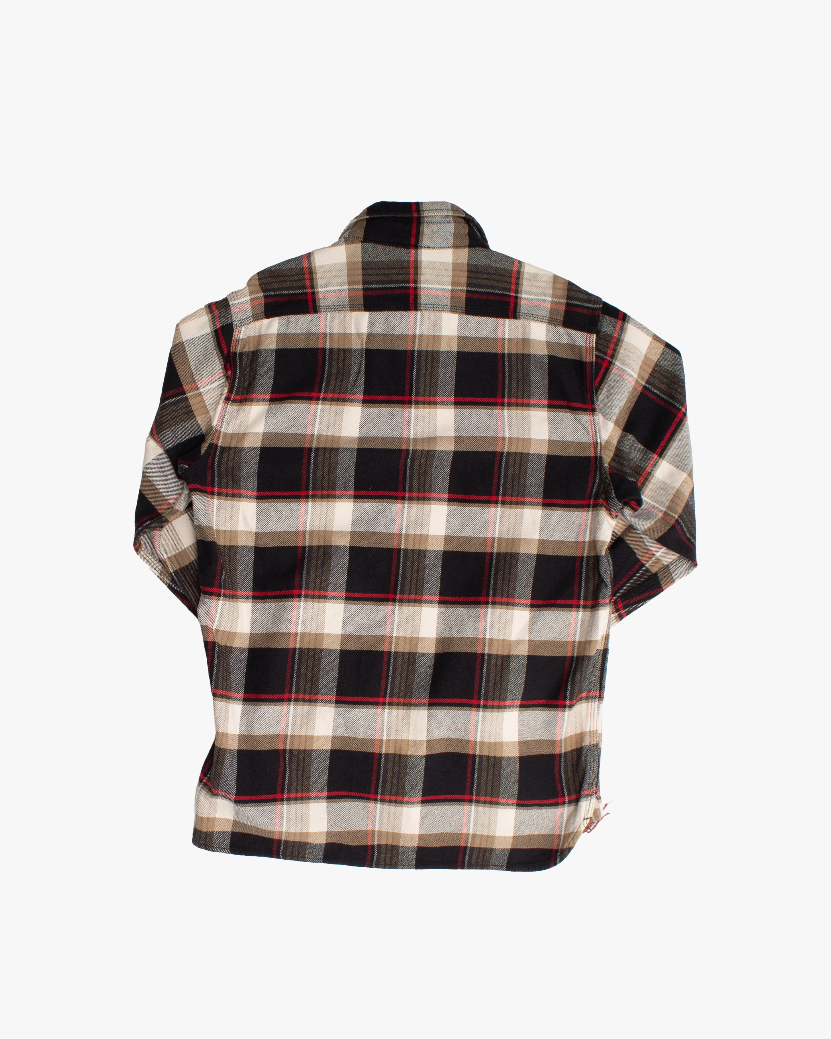 Japanese Repro Button Up Shirt, XXL, Houston & Inc., Black Check Flannel - Image 7