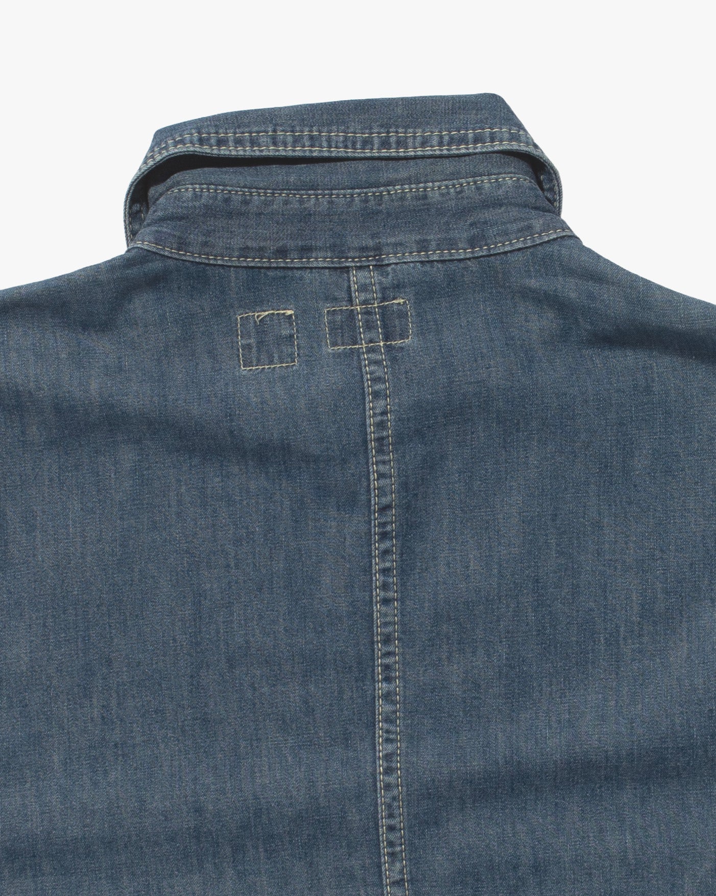 Japanese Repro Chore Coat, M, Barns, Lightweight Denim - Image 4