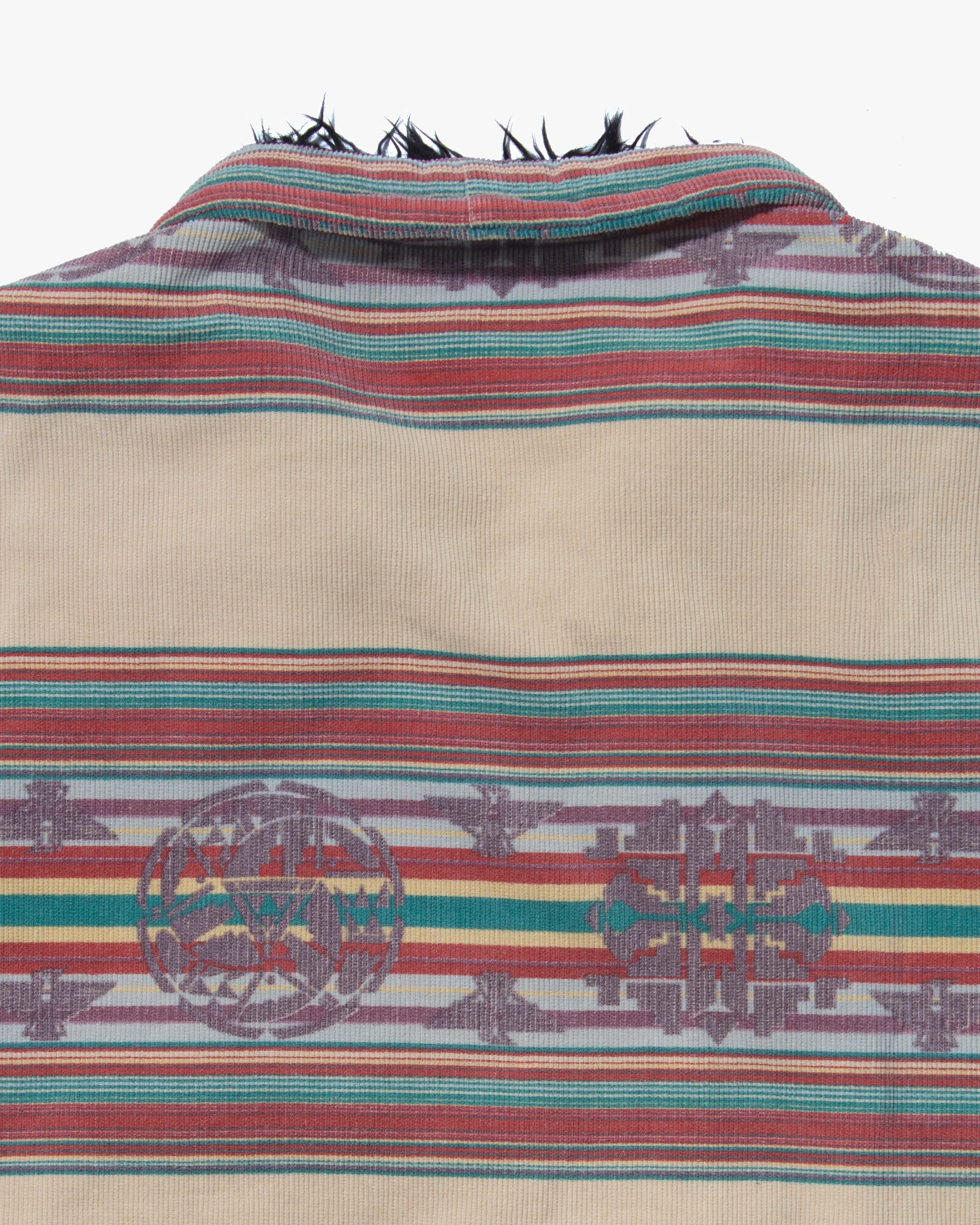 Japanese Repro Corduroy Jacket, XL, Indian, Cream Stripe - Image 5