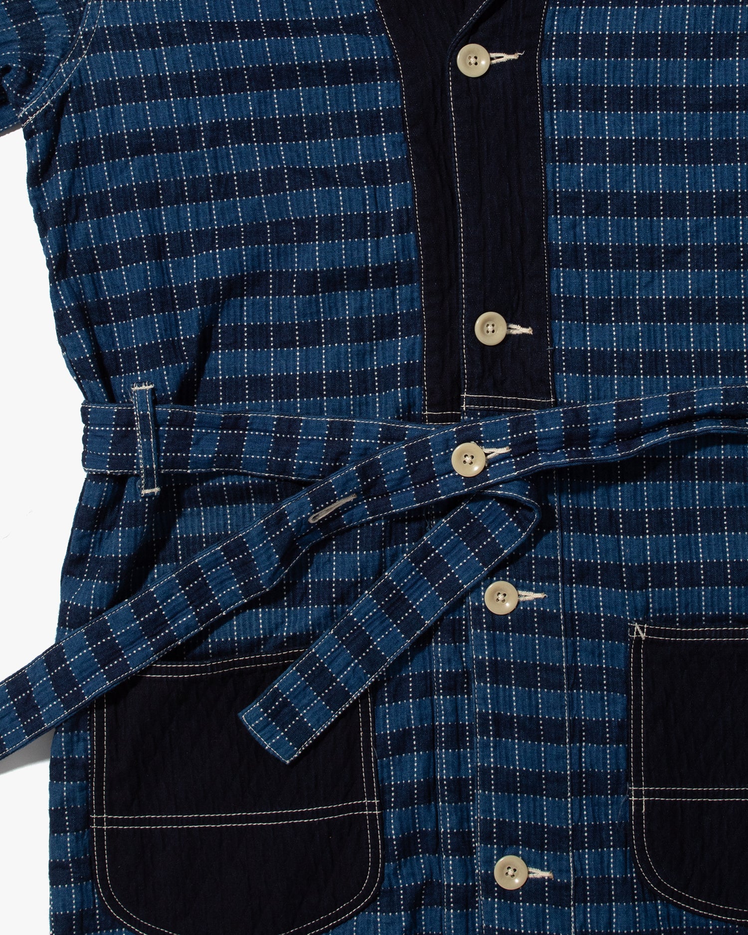 Japanese Repro Denim Coverall, FDMTL, Full Length, Contrast Stitch - M - Image 10