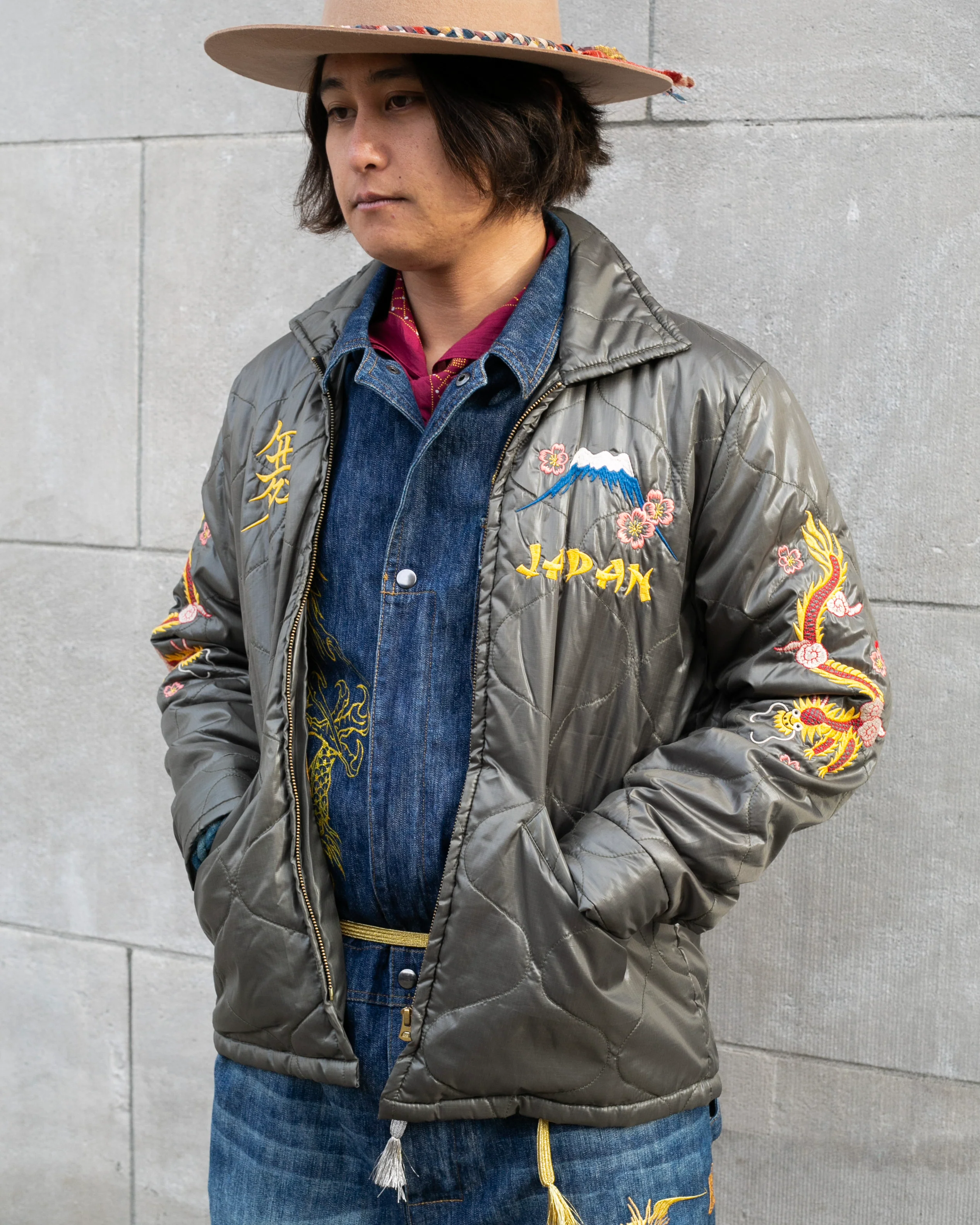 Japanese Repro Jacket, M, Cropped Heads, Nylon Como Jacket - Image 2
