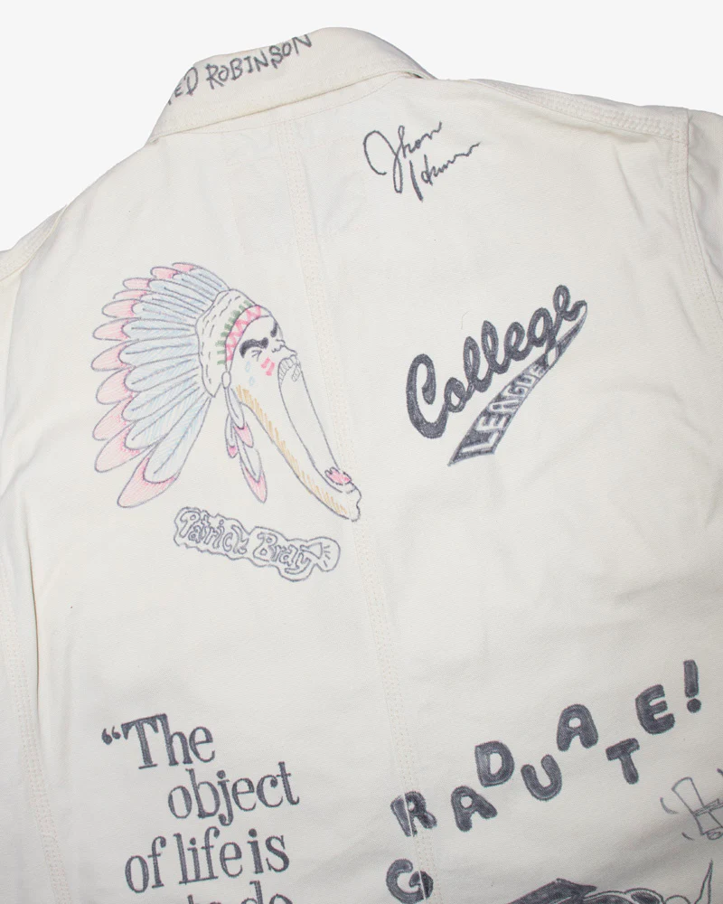 Japanese Repro Denim College Jacket, Sugar Cane Brand - L - Image 7