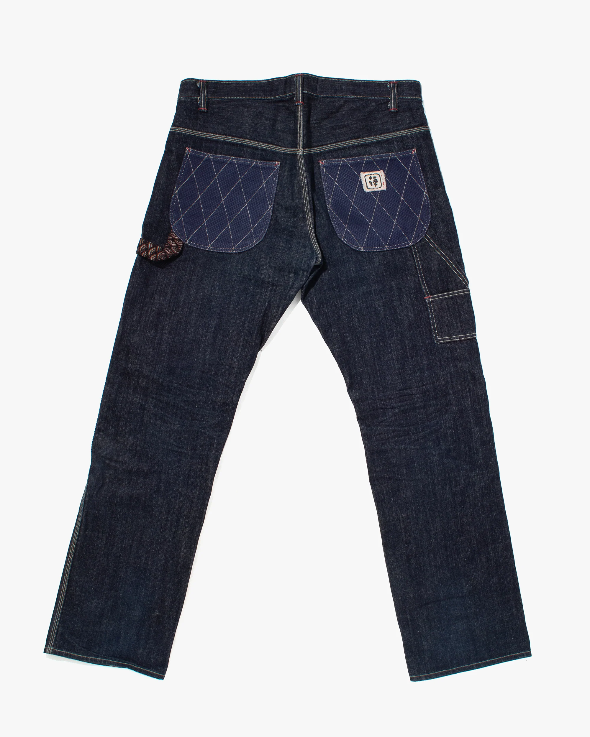 Japanese Repro Denim Jeans, Zen Denim, Sashiori Patchwork - 38" - Image 5